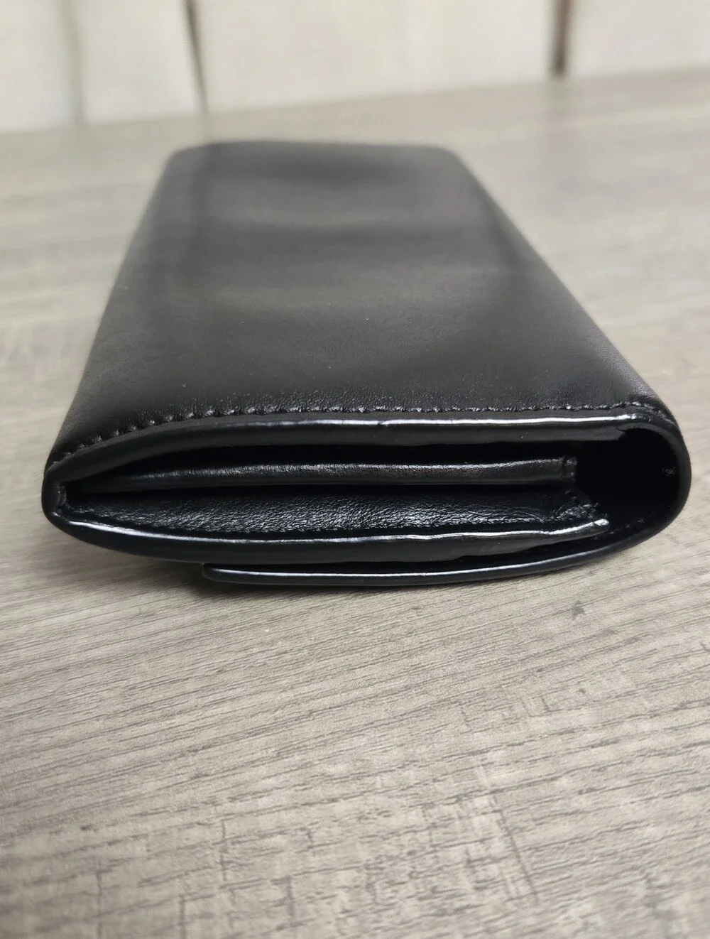 Fendi Roma Continental Black Leather Long Wallet Authentic 8M0251
